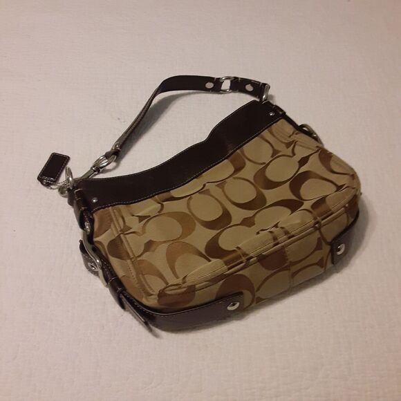 Coach Signature Zoe Canvas Handbag - Picture 2 of 16